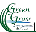 Green Grass Lawn Landscape and Sprinklers Website